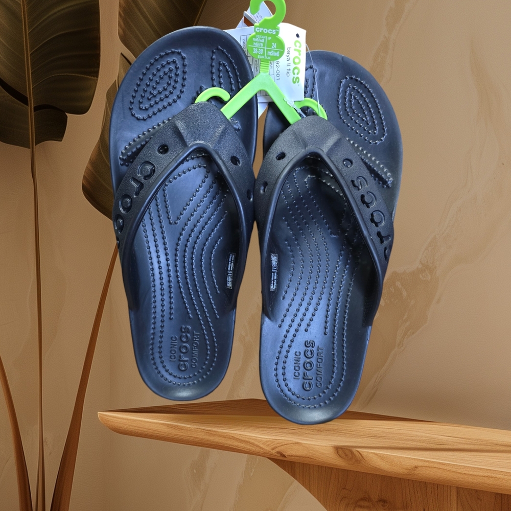 Crocs Dark Blue Flip Flops